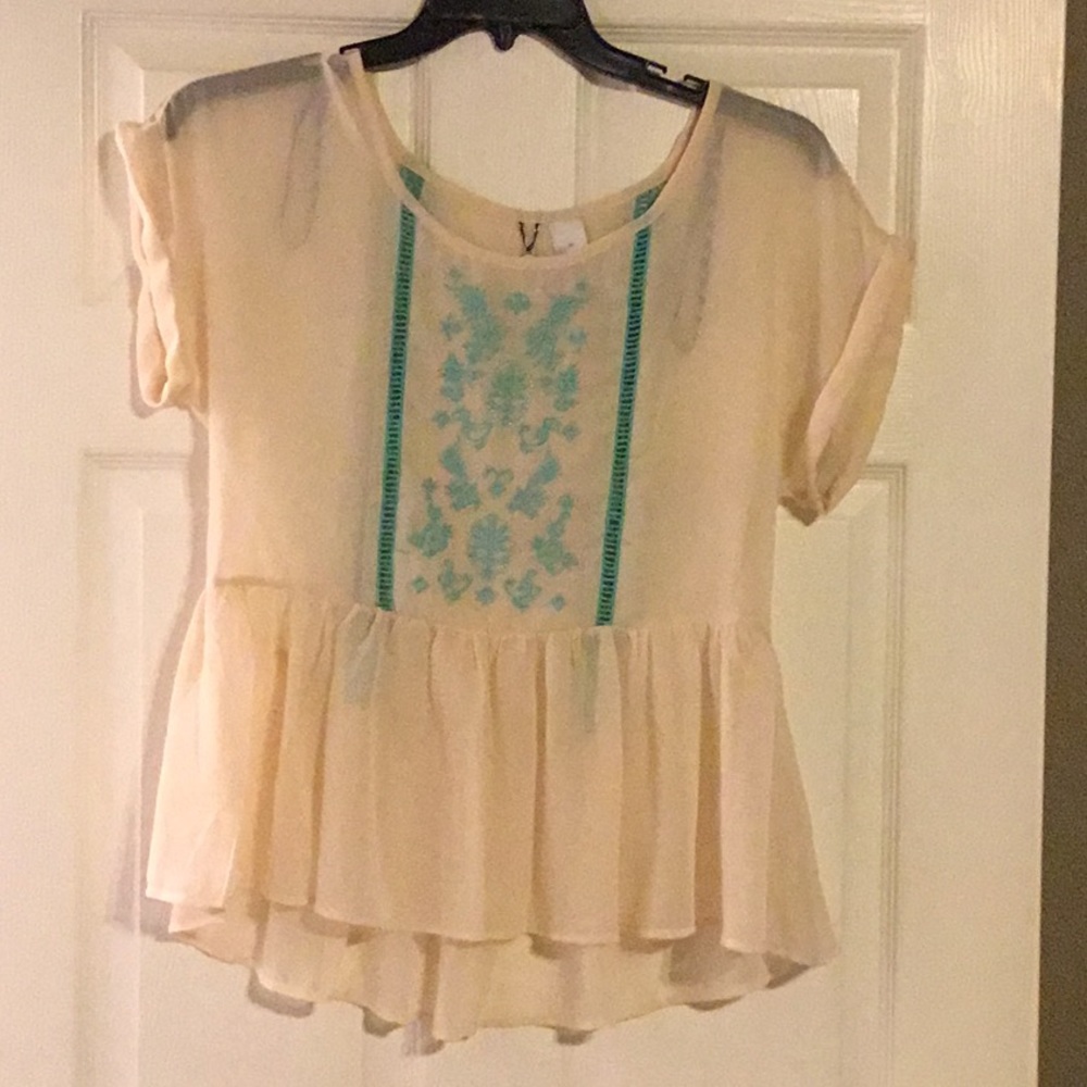 BKE sheer blouse
